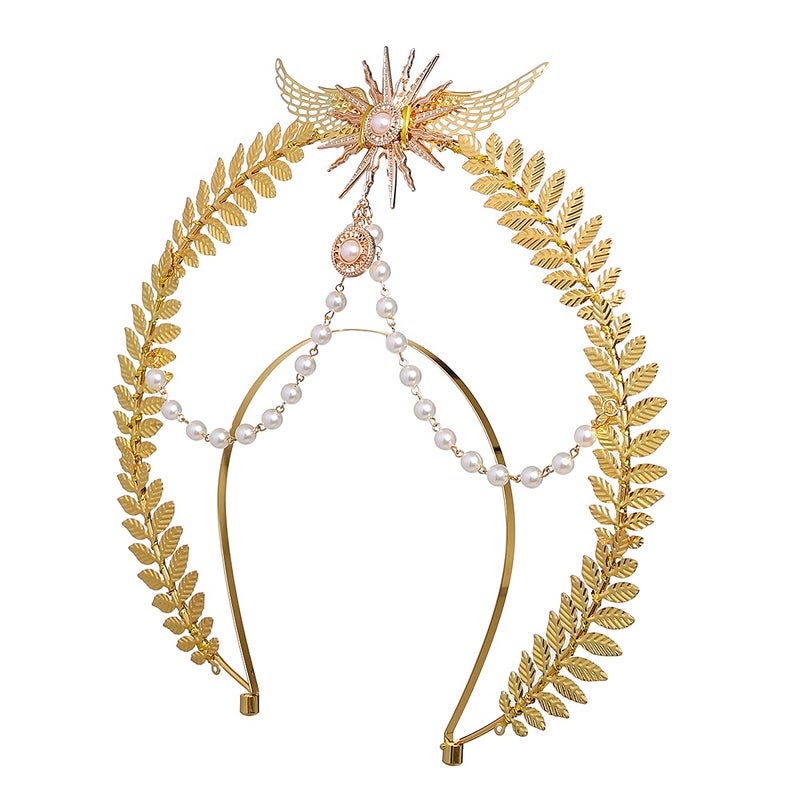 BLESSUME Halo Crown Mary Goddess Headband Women's Halloween Costume Goddess Headpiece (Style 22) - Image 2
